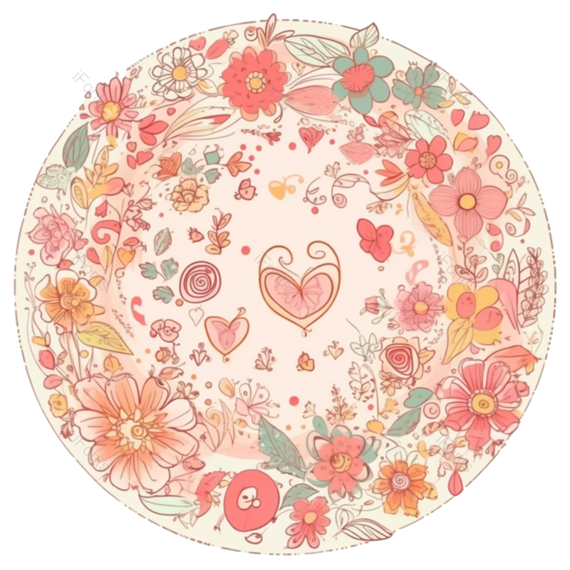 花卉插画图片,花朵插画元素,PNG,免抠素材
